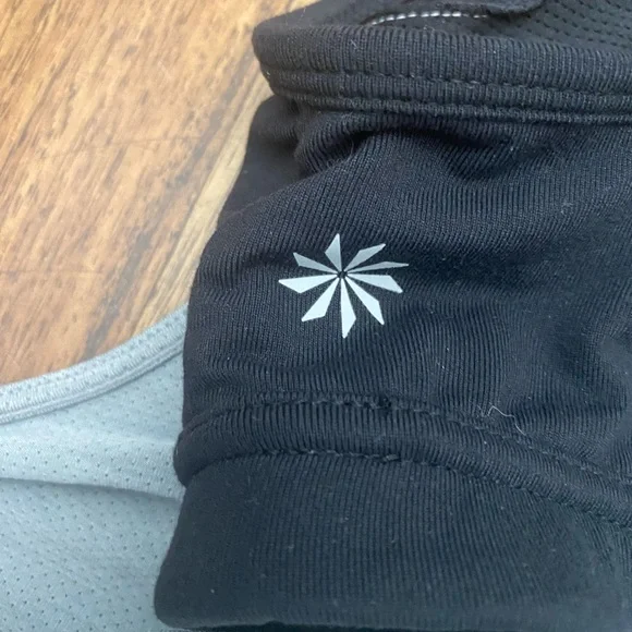 Athleta Light Gray and Black Workout Tank - Picture 2 of 4